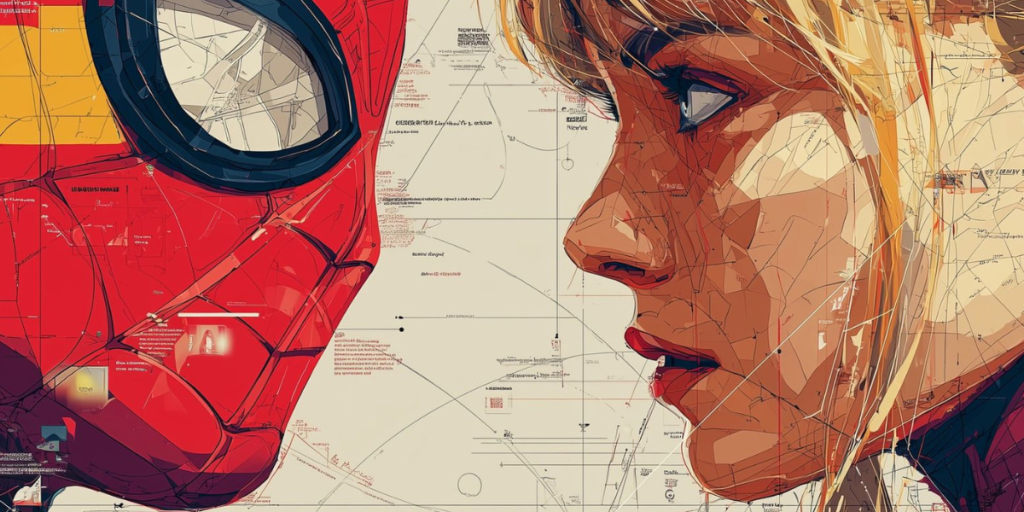 DIGITAL ILLUSTRATION OF SPIDERMAN